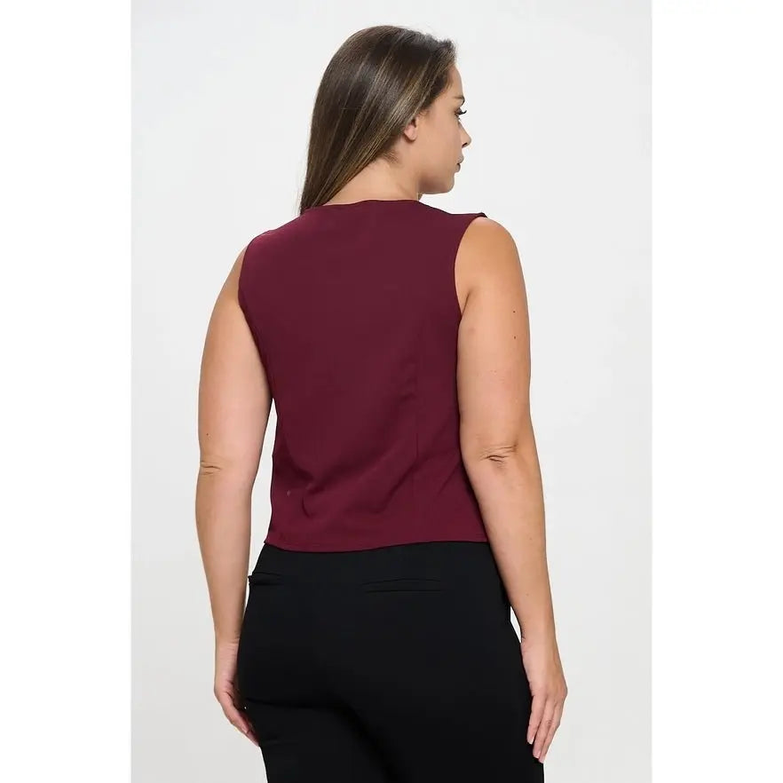Wrap Me Up Tie Vest Top - Golden Hour BoutiqueTops