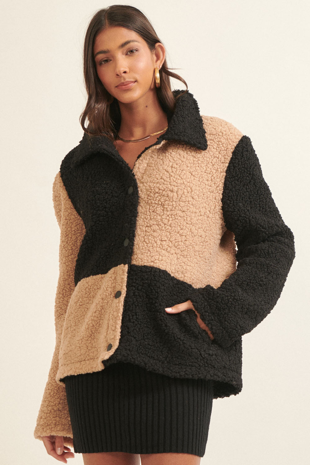 Check It Out Sherpa Jacket