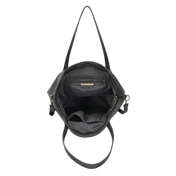 Caroline Stitch Tote Bag | Black