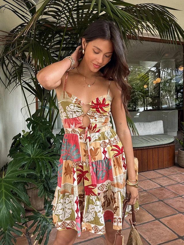 All The Feels Cutout Mini Dress - Golden Hour BoutiqueMini Dresses