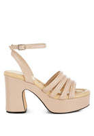 Athla Strappy High Platform Sandals - Golden Hour Boutique