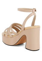 Athla Strappy High Platform Sandals - Golden Hour Boutique