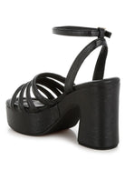 Athla Strappy High Platform Sandals - Golden Hour Boutique