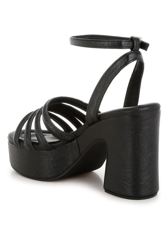 Athla Strappy High Platform Sandals - Golden Hour Boutique