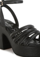 Athla Strappy High Platform Sandals - Golden Hour Boutique