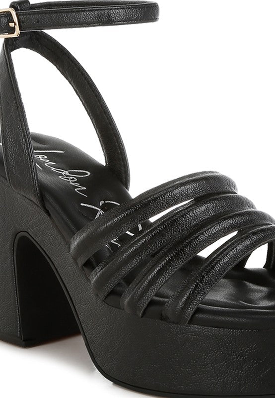 Athla Strappy High Platform Sandals - Golden Hour Boutique