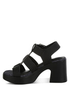 Avalon Chunky Pin Buckle Platform Heels - Golden Hour Boutique