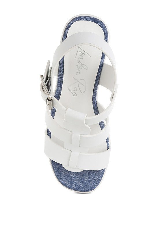 Avalon Chunky Pin Buckle Platform Heels - Golden Hour Boutique
