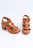 Avalon Chunky Pin Buckle Platform Heels - Golden Hour Boutique