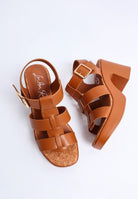 Avalon Chunky Pin Buckle Platform Heels - Golden Hour Boutique