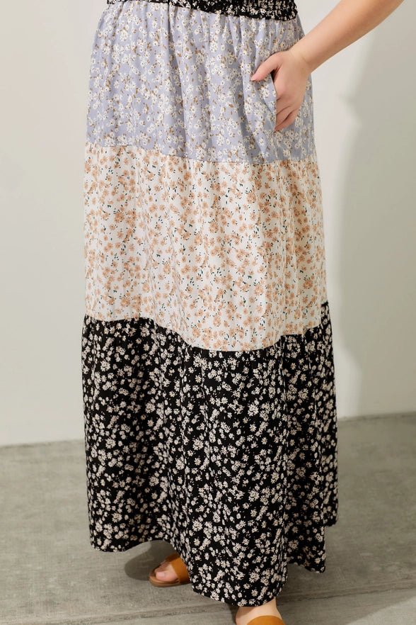 Be Free Floral Mix Maxi Dress - Golden Hour Boutiquemaxi dresses