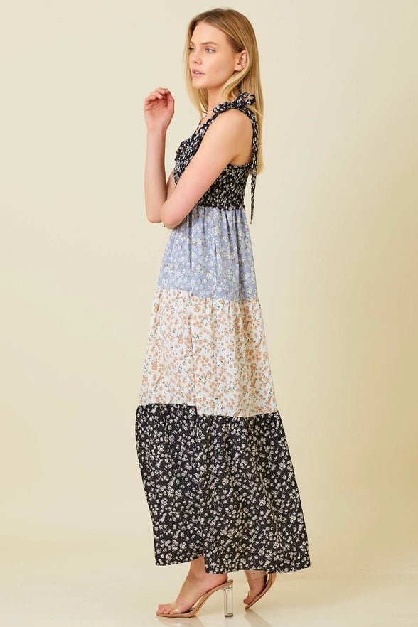 Be Free Floral Mix Maxi Dress - Golden Hour Boutiquemaxi dresses