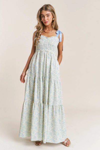 Blue Meadow Maxi Dress - Golden Hour Boutiquemaxi dresses