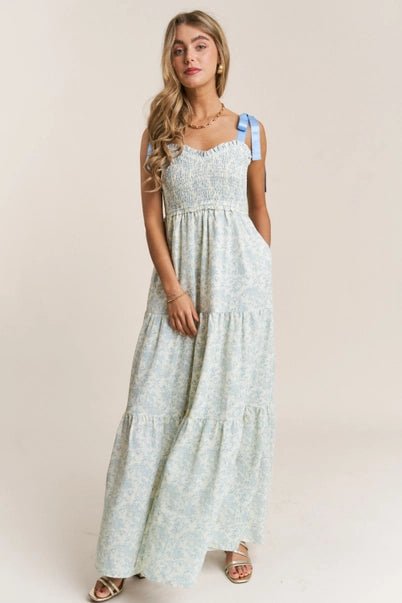 Blue Meadow Maxi Dress - Golden Hour Boutiquemaxi dresses