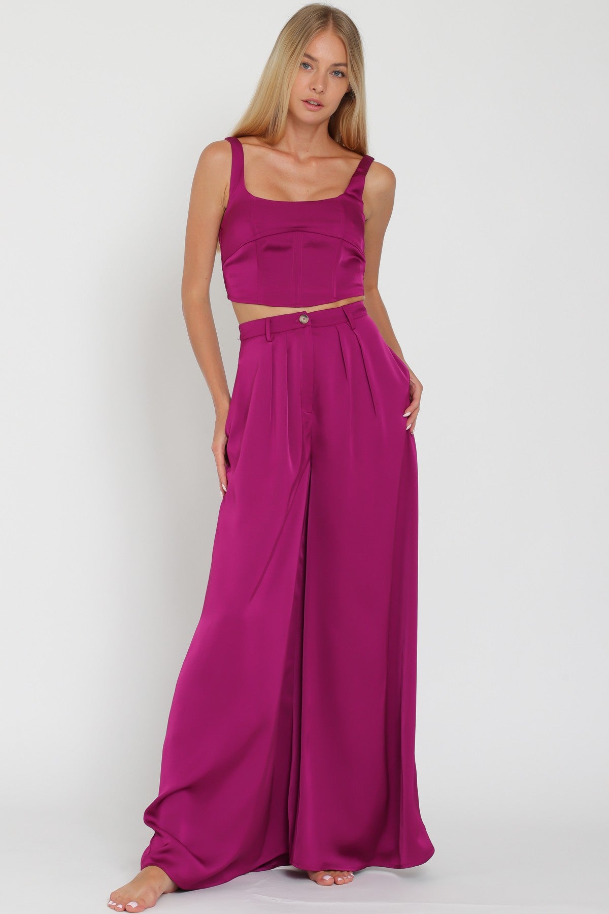 Bold Moves Satin Corset Top - Golden Hour BoutiqueCrop Tops