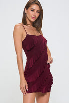 Bragging Rights Ruffle Mini Dress - Golden Hour BoutiqueMini Dresses
