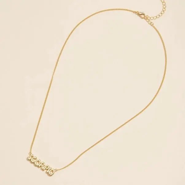 Bubble Zodiac Necklace - Golden Hour BoutiqueNecklaces