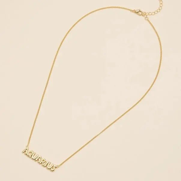 Bubble Zodiac Necklace - Golden Hour BoutiqueNecklaces