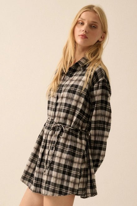 By the Fire Button Up Flannel - Golden Hour BoutiqueRompers
