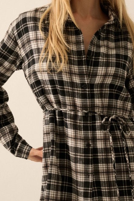 By the Fire Button Up Flannel - Golden Hour BoutiqueRompers