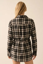 By the Fire Button Up Flannel - Golden Hour BoutiqueRompers