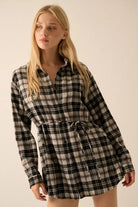 By the Fire Button Up Flannel - Golden Hour BoutiqueRompers