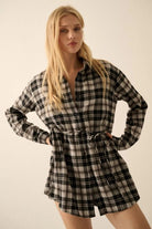 By the Fire Button Up Flannel - Golden Hour BoutiqueRompers
