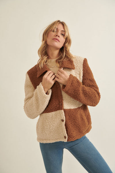 Check It Out Sherpa Jacket