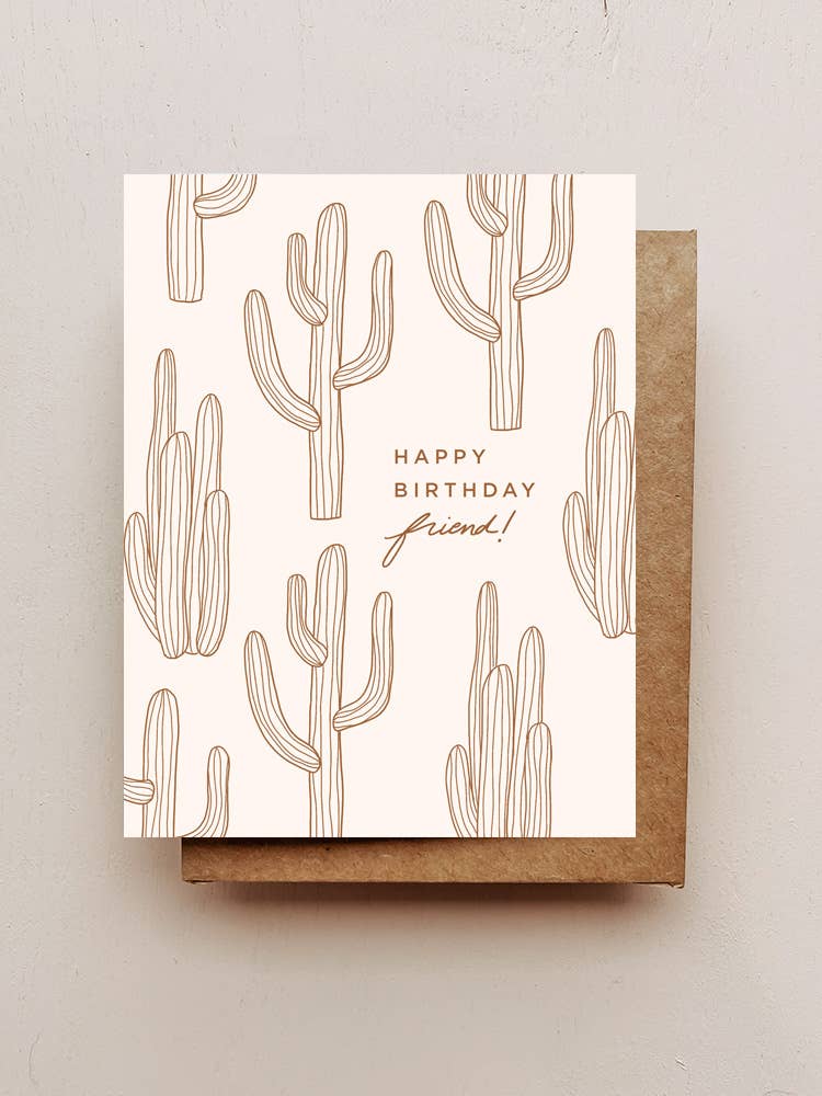 Cactus Birthday Card - Golden Hour BoutiqueGreeting Cards
