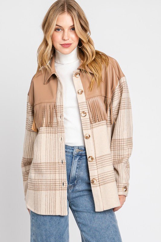 Canyon Fringe Shacket - Golden Hour BoutiqueJackets
