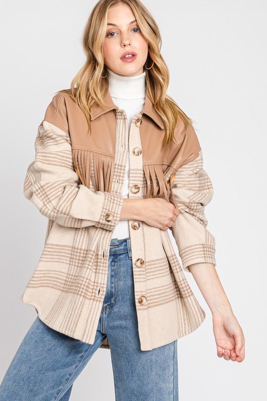 Canyon Fringe Shacket - Golden Hour BoutiqueJackets