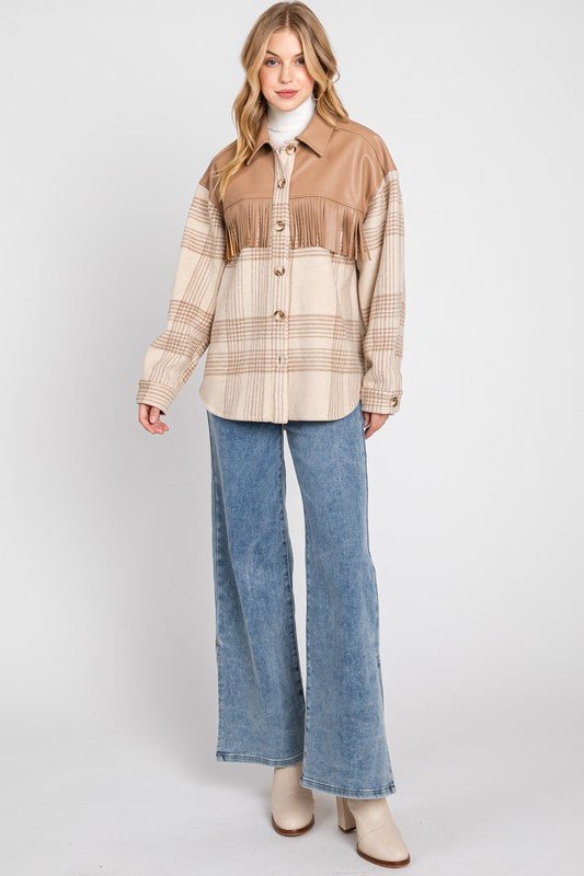 Canyon Fringe Shacket - Golden Hour BoutiqueJackets