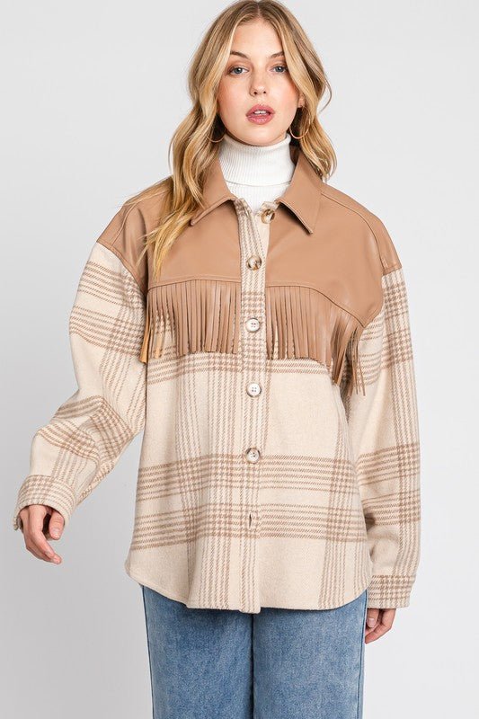 Canyon Fringe Shacket - Golden Hour BoutiqueJackets
