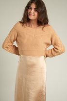 Champagne Ease Satin Midi Dress - Golden Hour BoutiqueMidi Dresses