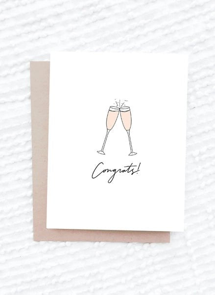 'Cheers to You' Congrats Card - Golden Hour BoutiqueGreeting Cards