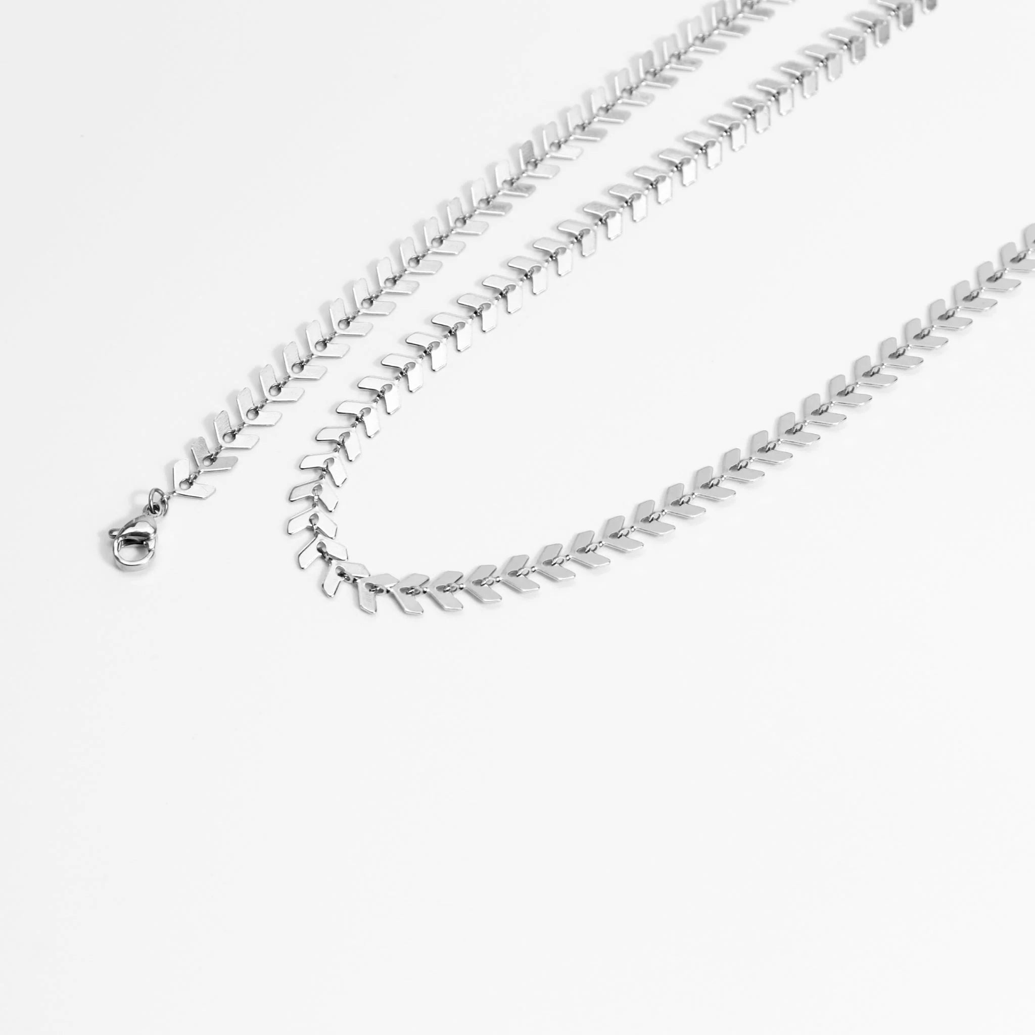 Chevron Chain Necklace - Golden Hour BoutiqueNecklaces