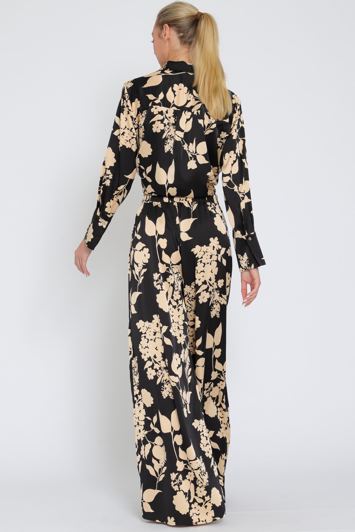 City Vibes Satin Pants - Golden Hour BoutiqueWide Leg Pants