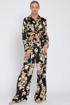 City Vibes Satin Pants - Golden Hour BoutiqueWide Leg Pants