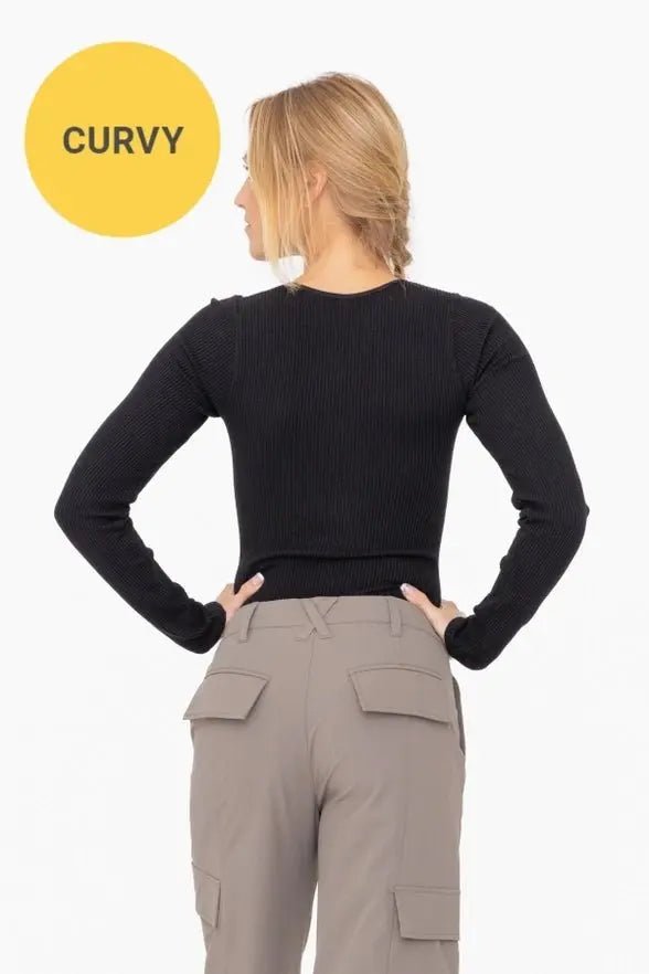 Closet Staple Long Sleeve Bodysuit - Golden Hour BoutiqueBodysuits