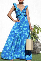 Coastal Bliss Flutter Sleeve Maxi Dress - Golden Hour Boutiquemaxi dresses