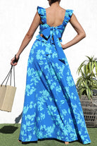Coastal Bliss Flutter Sleeve Maxi Dress - Golden Hour Boutiquemaxi dresses