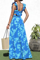 Coastal Bliss Flutter Sleeve Maxi Dress - Golden Hour Boutiquemaxi dresses
