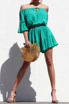 Coastal Charm Romper - Golden Hour BoutiqueRompers