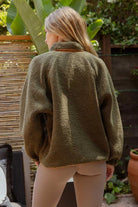 Colorblock Snap Button Down Shacket - Golden Hour BoutiqueShacket