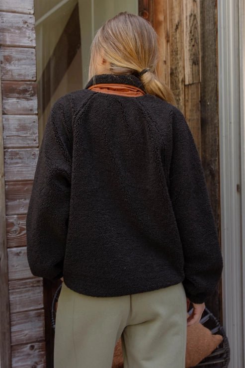 Colorblock Snap Button Down Shacket - Golden Hour BoutiqueShacket