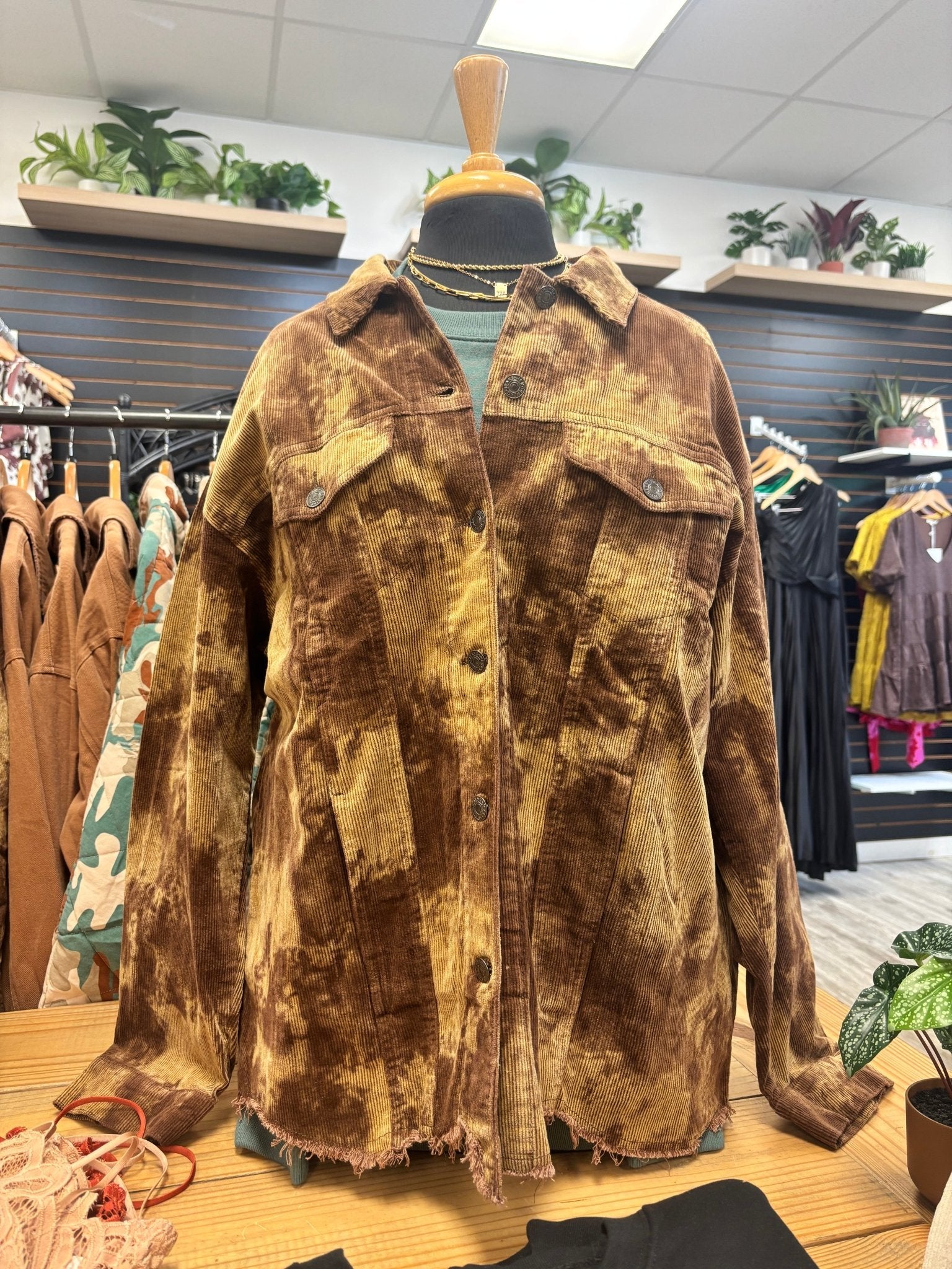 Copper Sunset Corduroy Shacket - Golden Hour BoutiqueJackets