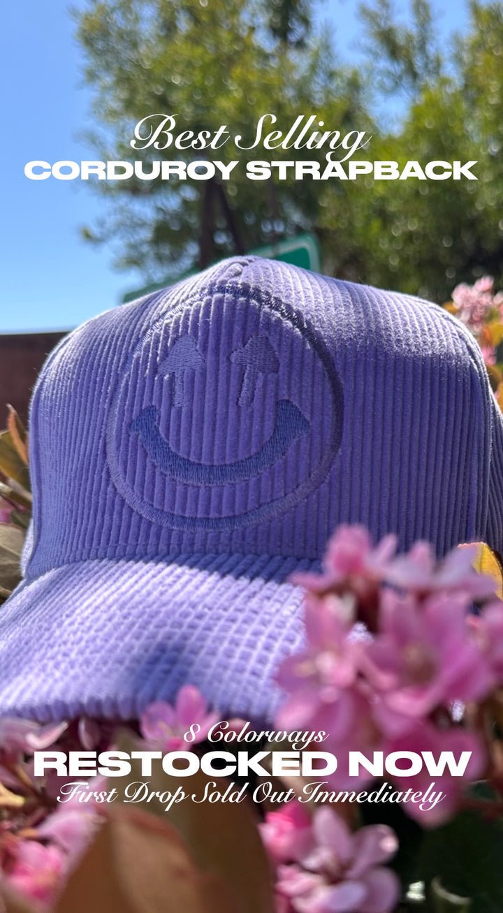 Corduroy Cap by Happy Caps - Golden Hour BoutiqueTrucker Hat