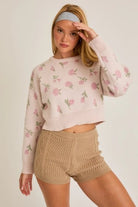 Cottage Charm Floral Sweater - Golden Hour BoutiqueSweater