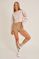 Cottage Charm Floral Sweater - Golden Hour BoutiqueSweater