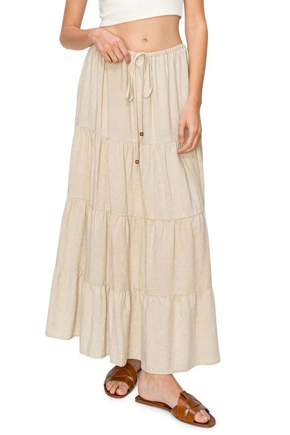 Maxi skirt linen shop